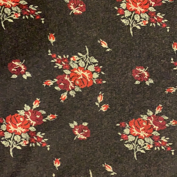 Obey Propaganda long sleeved shirt floral dark grey/black SZ small - Picture 3 of 6